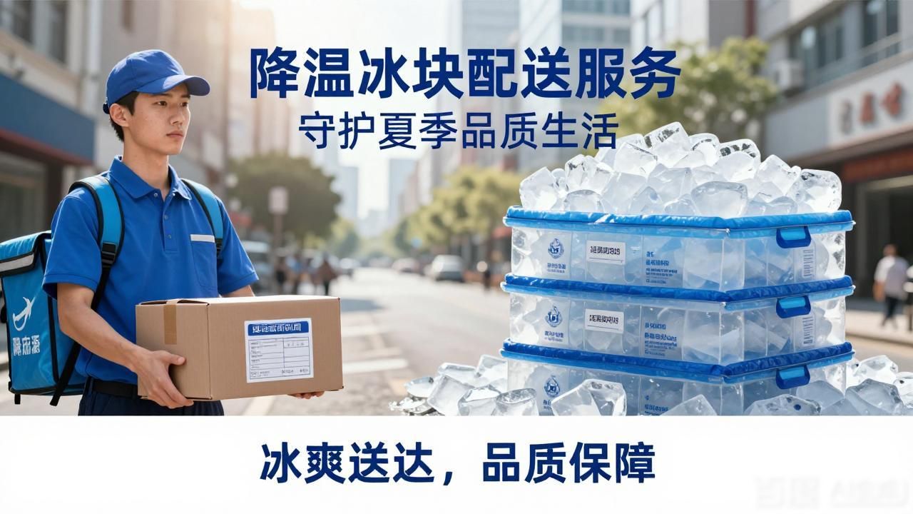 降温冰块配送服务 守护深圳夏季品质生活